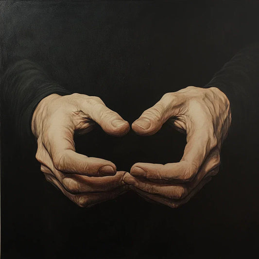Nervous hands fidgeting, symbolizing anxiety relief and the calming effect of tactile tools like the Motion Fidget Ring